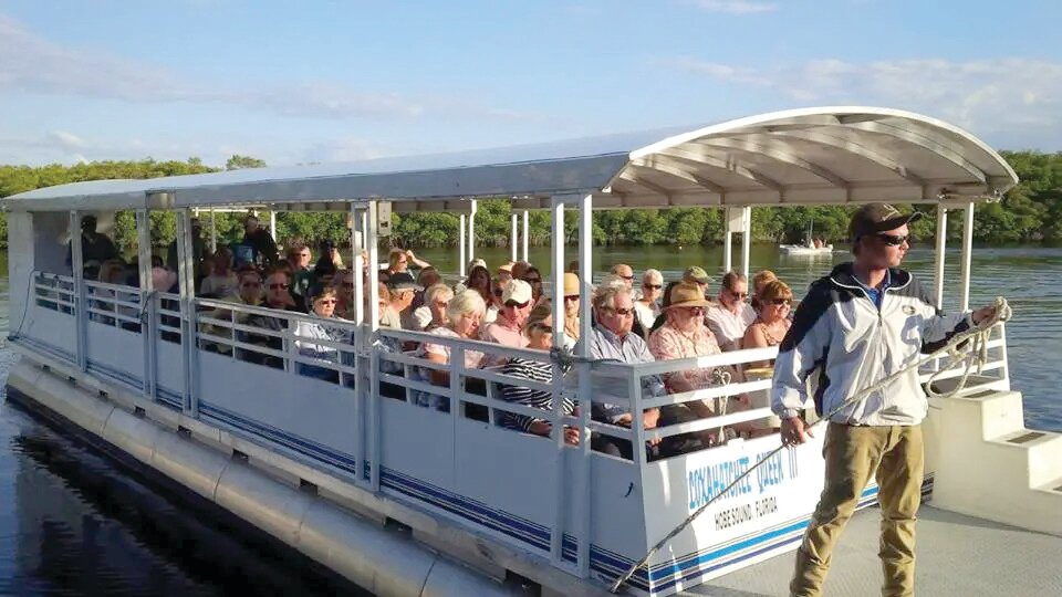 Tour the park with a boat ride on the Loxahatchee Queen.
